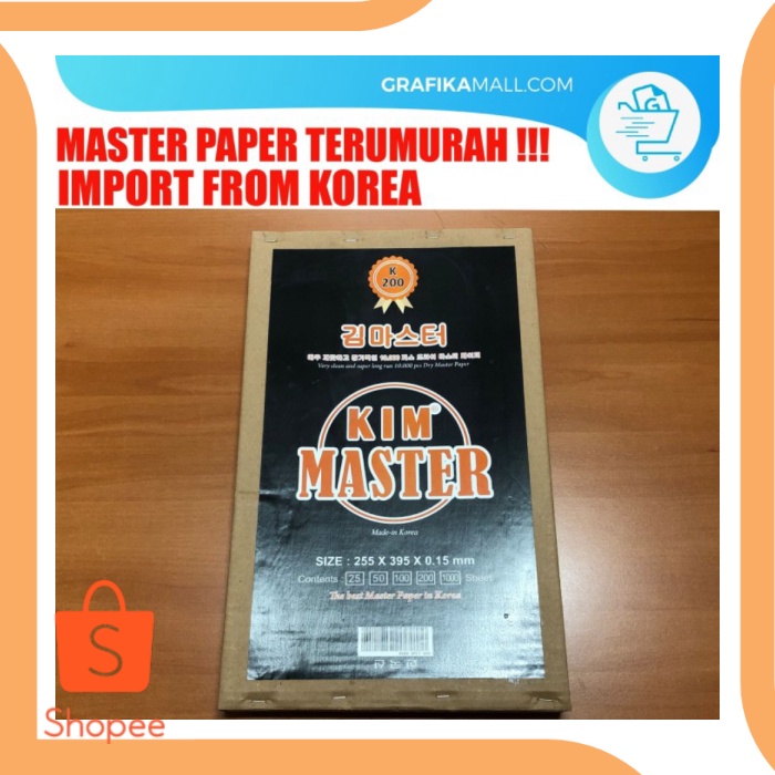 

MASTER PAPER DRY MASTER PAPER IMPORT FROM KOREA ISI 200 LEMBAR a