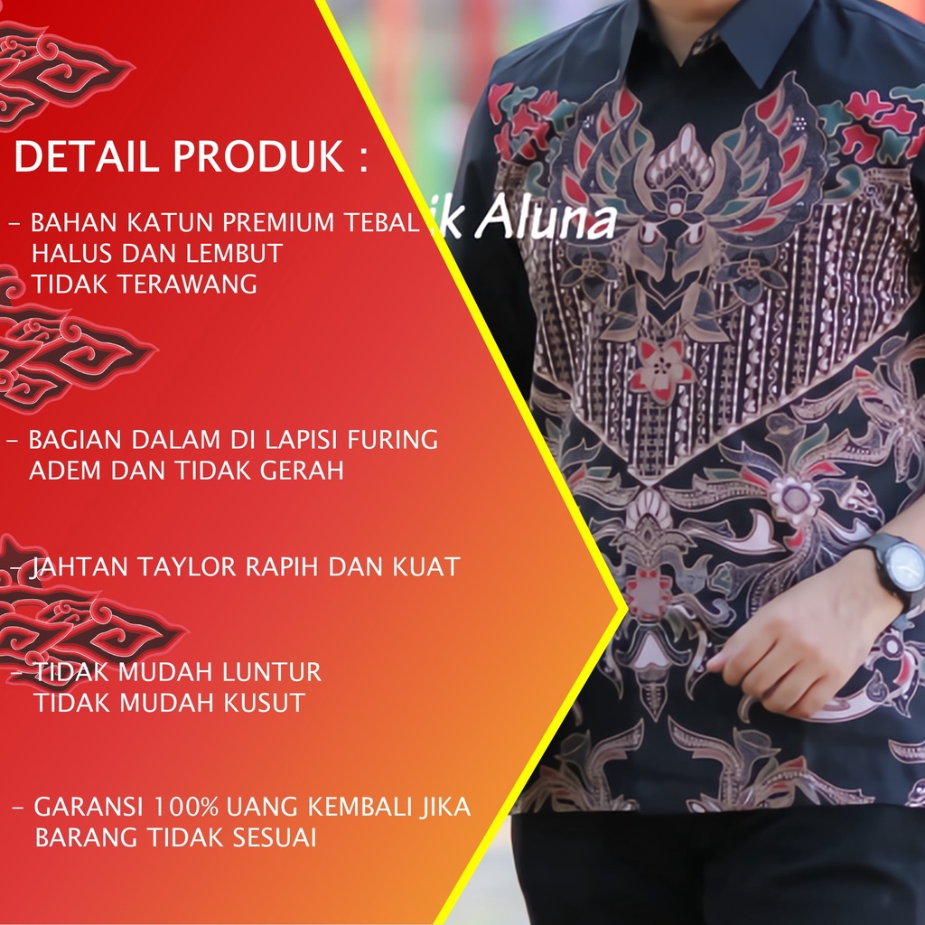 TERLARIS.!! BAJU BATIK PRIA LENGAN PENDEK KEMEJA BATIK PRIA KEREN MODERN BATIK COWOK KEKINIAN PD 008