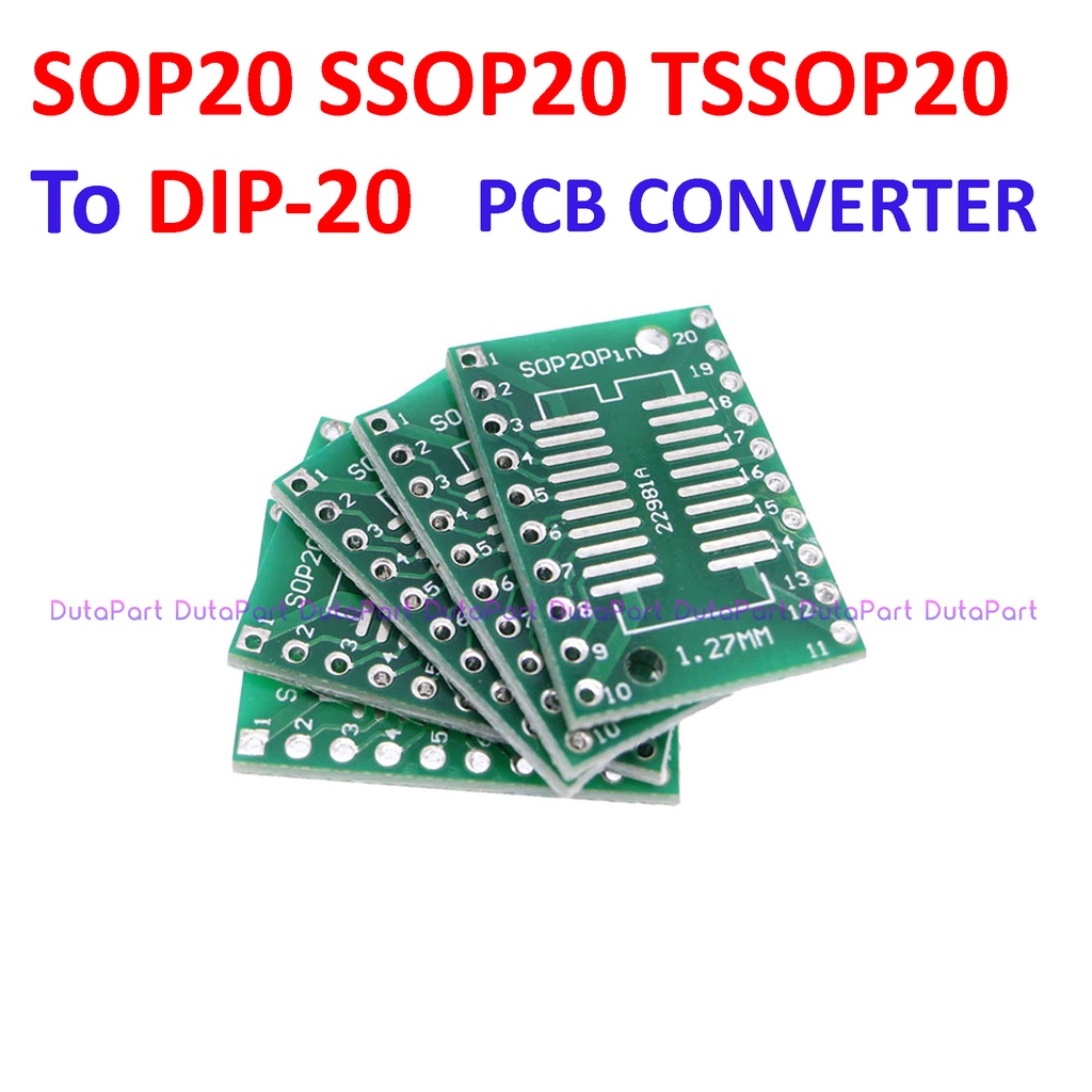 PCB Board SMD SOP20 SSOP20 TSSOP20 To DIP20 DIP 20 Adapter Converter