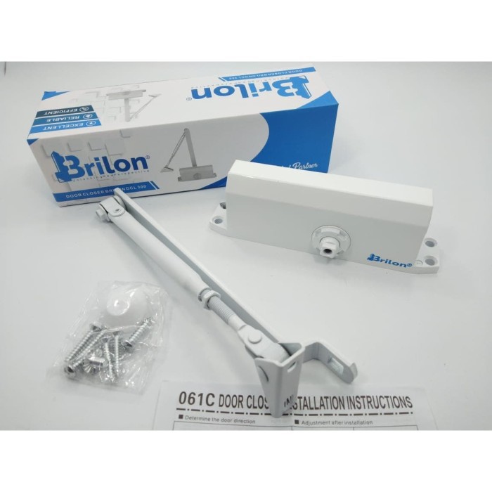 Door Closer White - Alat Penutup Pintu Otomatis