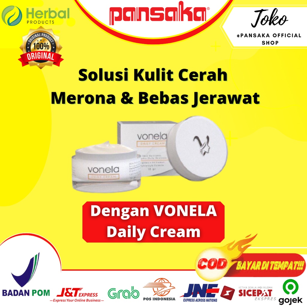 VONELA SKINCARE DAILY CREAM BPOM APPROVED 100% ORIGINAL