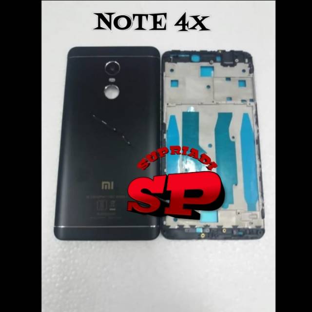 HOUSING FULL SET FRAME LCD BAZEL TULANG TENGAH TATAKAN LCD XIAOMI REDMI NOTE 4X REDMI NOTE4X Origina