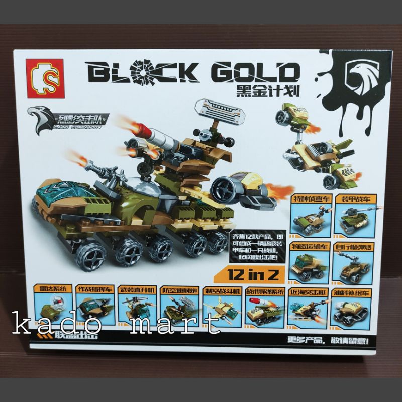 MAINAN ANAK BRICK TENTARA SET 12