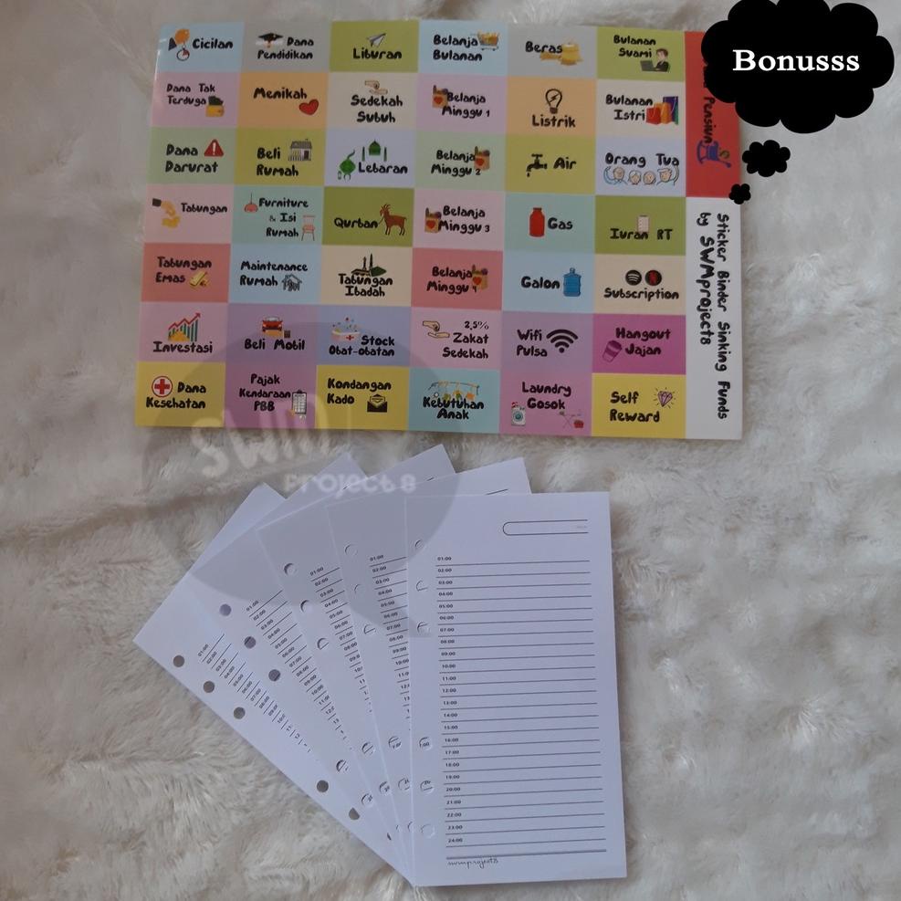 

[PRODUK GRSUZ] PAKET CASH BINDER A6 6RING - budget wallet plan dompet pintar atur anggaran keuangan bulanan ZT9