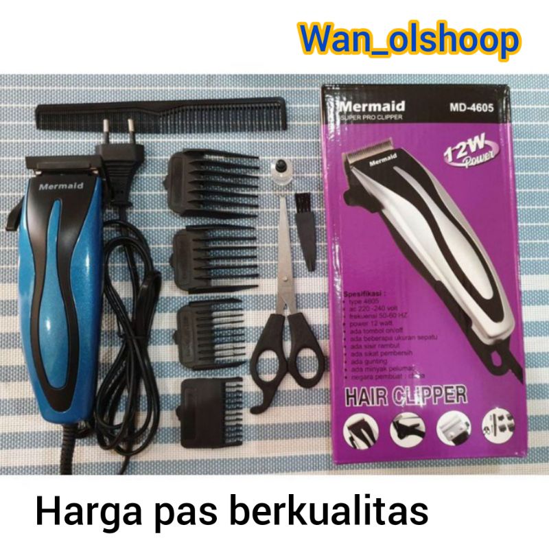 ALAT CUKUR RAMBUT Mermaid SP-4604 TERBAIK,MURAH,PRAKTIS