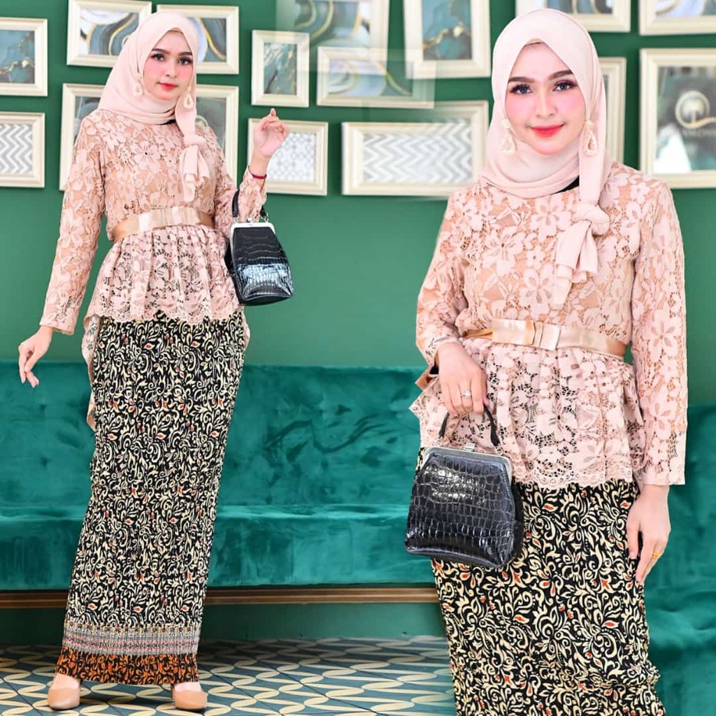 One Set Blouse New Aurora Kebaya Modern Kebaya Brokat