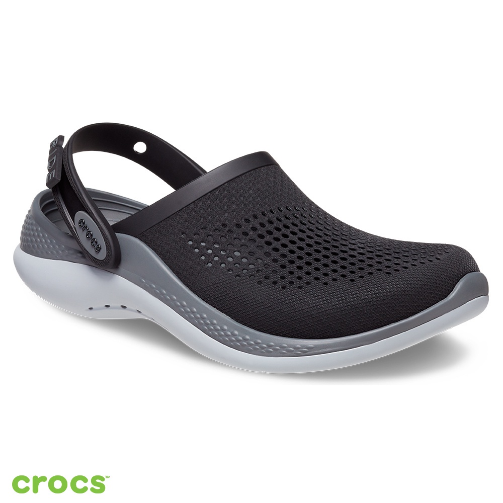 Crocs Literide 360  / Sandal Pria / Sandal Wanita / Sandal Karet / Sandal Anti Air - Black Gray