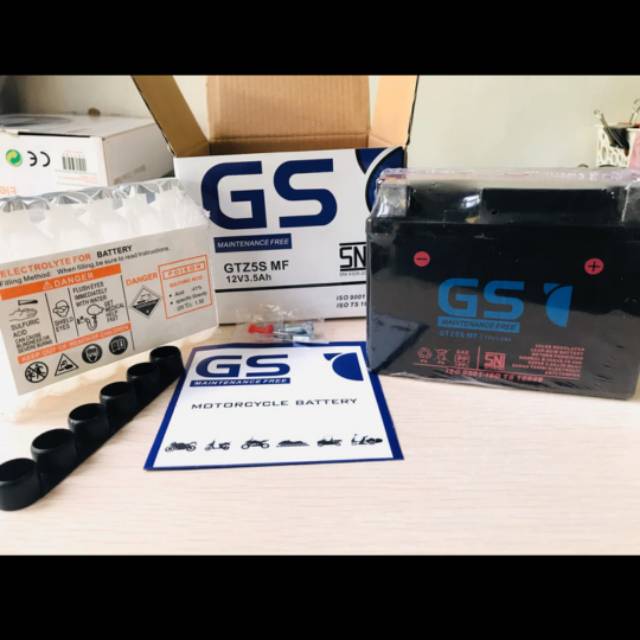 Aki Battery GS GTZ5S Mio J - Mio Soul - Mio GT Maintenance Free