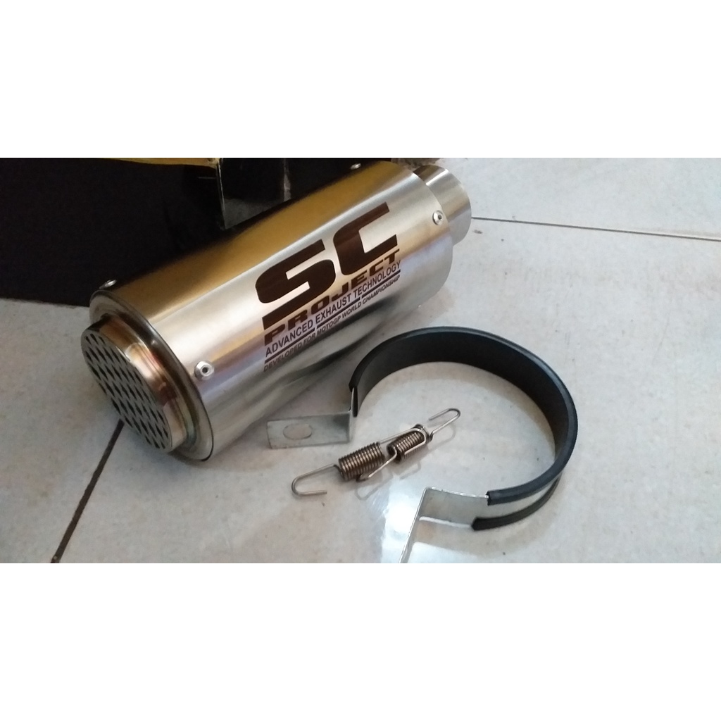 KNALPOT MOTOR SILINCER ONLY SC PROJECT TITAN GP JARING .