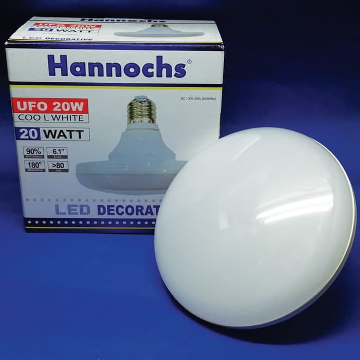 Lampu Bohlam Bola LED Decorative Hannochs UFO 20W