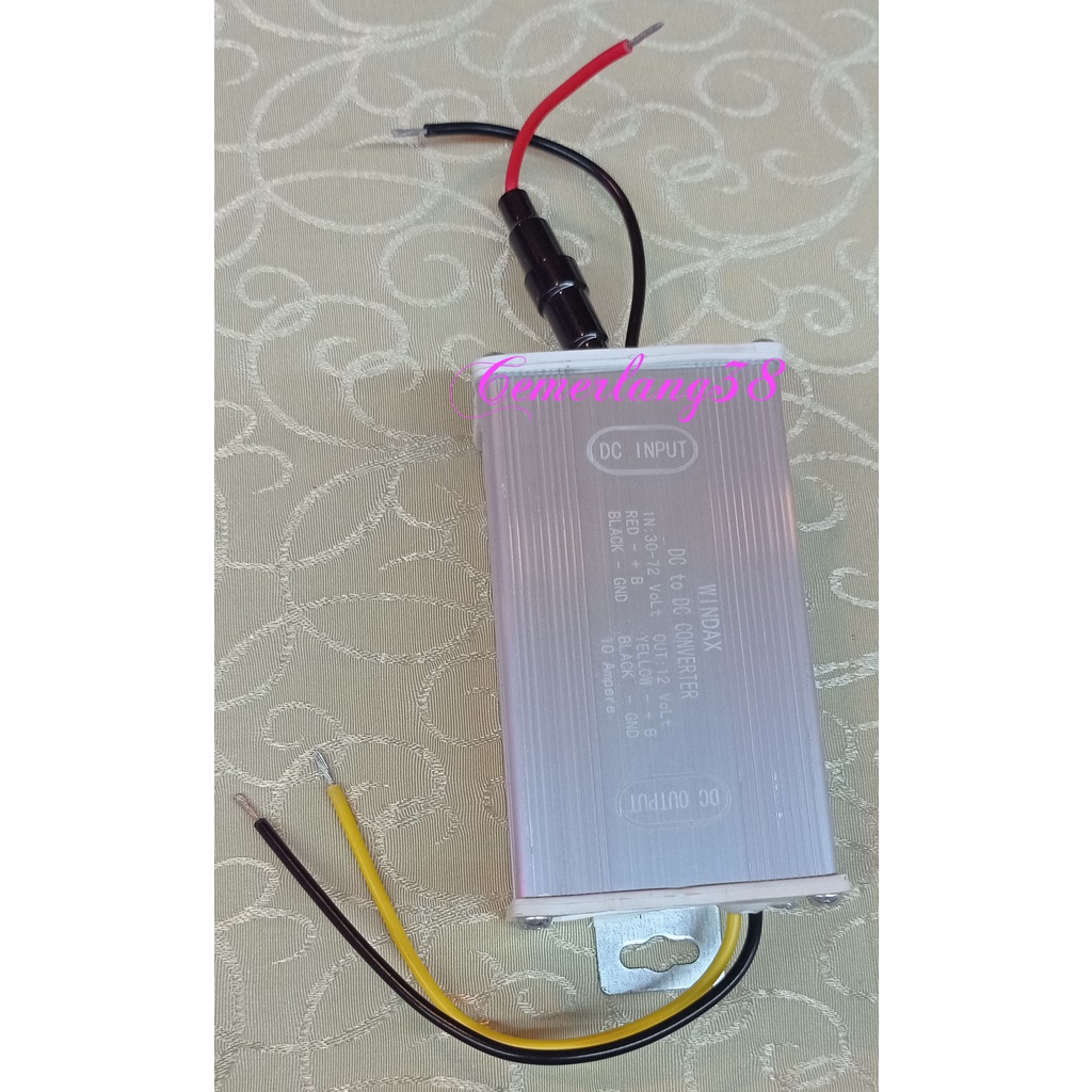 DC DC CONVERTER PII 30V - 72V TO 12V 10A STEP DOWN 10 A