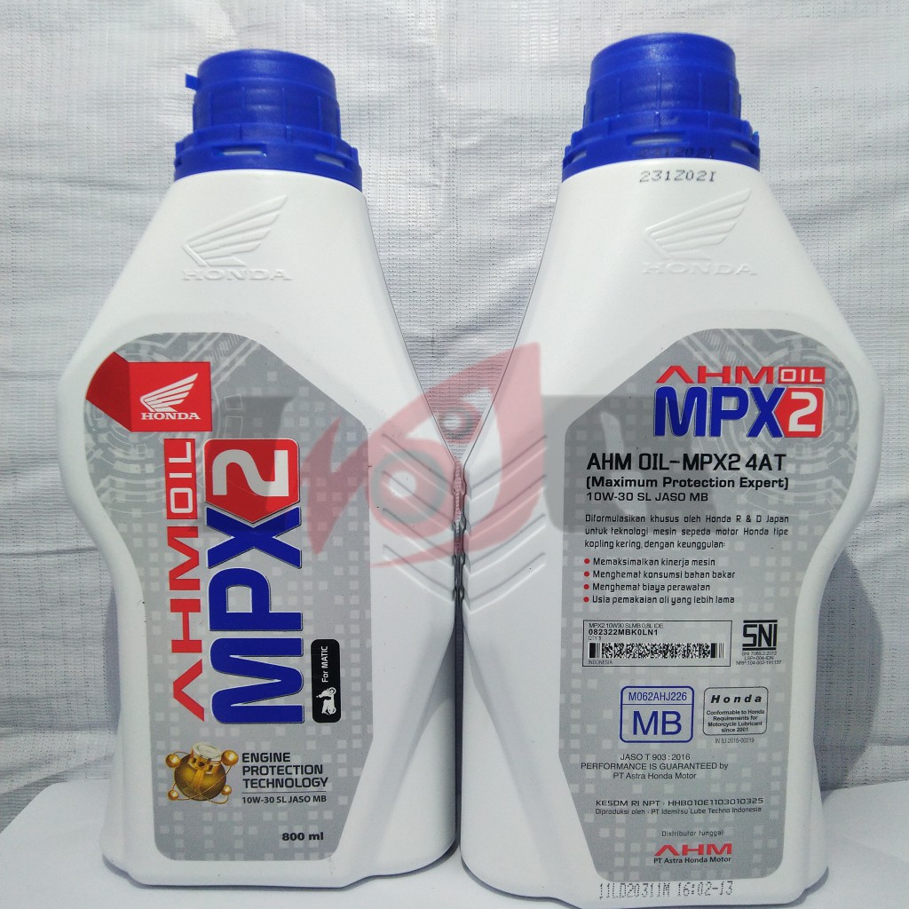 Oli Motor Matik MPX2 Matic AHM Honda Original 800ml