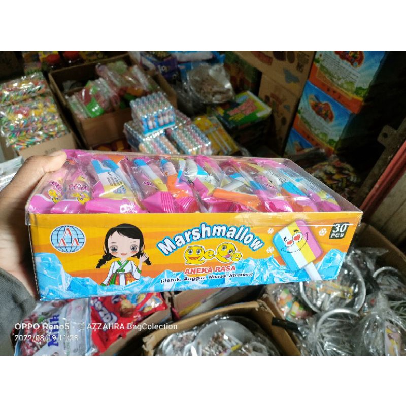 

permen masmelow macam2 bentuk dan rasa isi 30