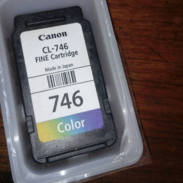 Catridge canon 746 color original baru segel lostpack