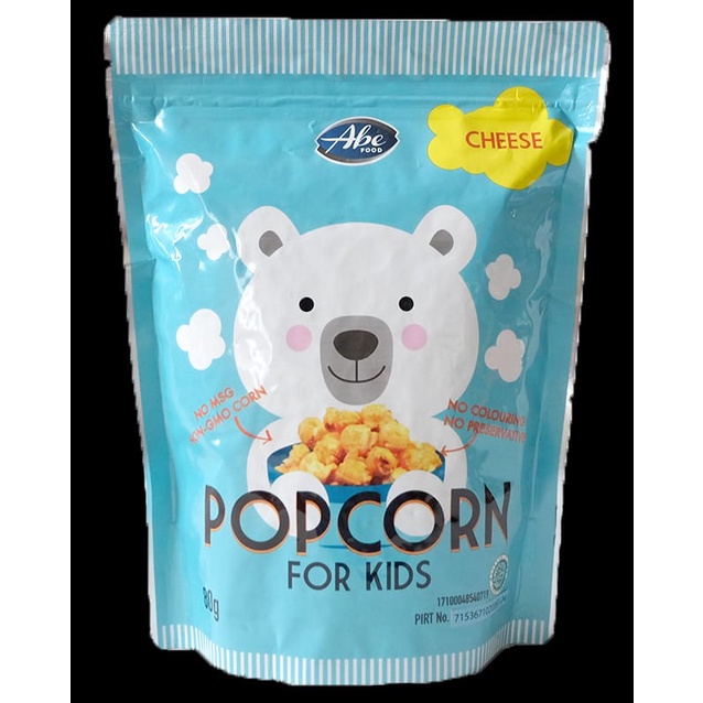 

Abefood Popcorn for kids 80 gr - Cheese / Keju