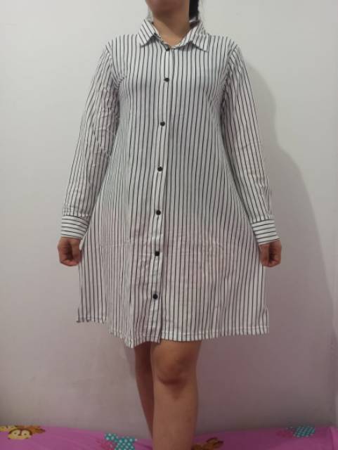 Kemeja tunik. Salur. Ld 100 pjg 80cm