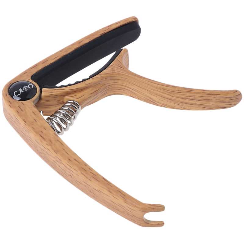 SLOZZ Capo Gitar Aluminum Alloy Wood Design Bridge Pin Remover - QBJ-Dark Brown