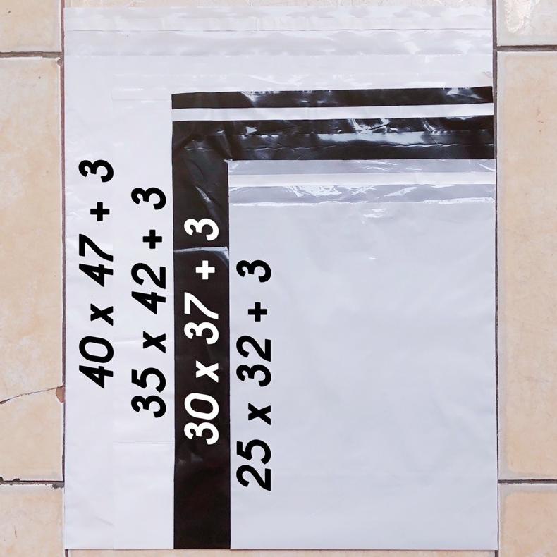 

Plastik Packing Polymailer 25X35 0.4 100 Lembar Hitam Putih Plastik Lem