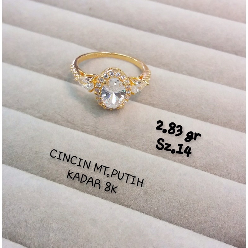 CINCIN AYU GOLD FASHION WANITA DEWASA MATA ELEGAN KADAR 375/8K