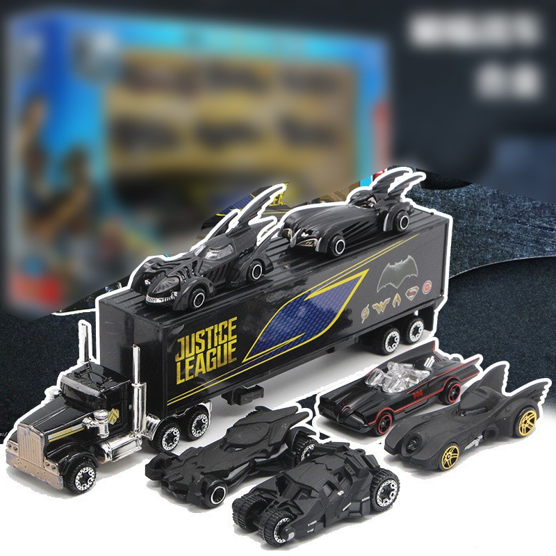 Hot Wheels ORIGINAL 6/7 Pcs Batman Diecast Mainan Koleksi Anak Mainan Mobil Laki Laki Alloy Car Set