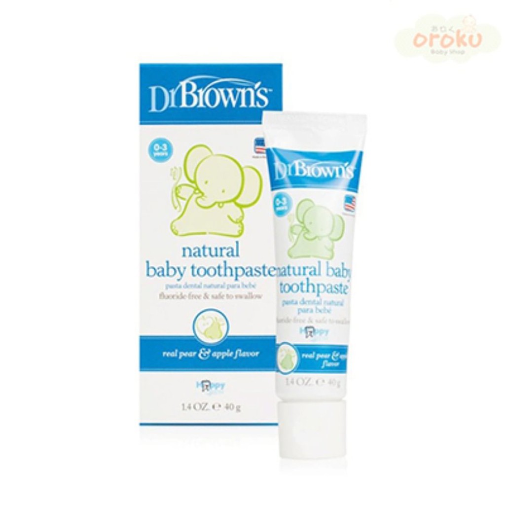 DR BROWN NATURAL BABY TOOHPASTE / TOOTH PASTE / DR BROWN / PASTA GIGI