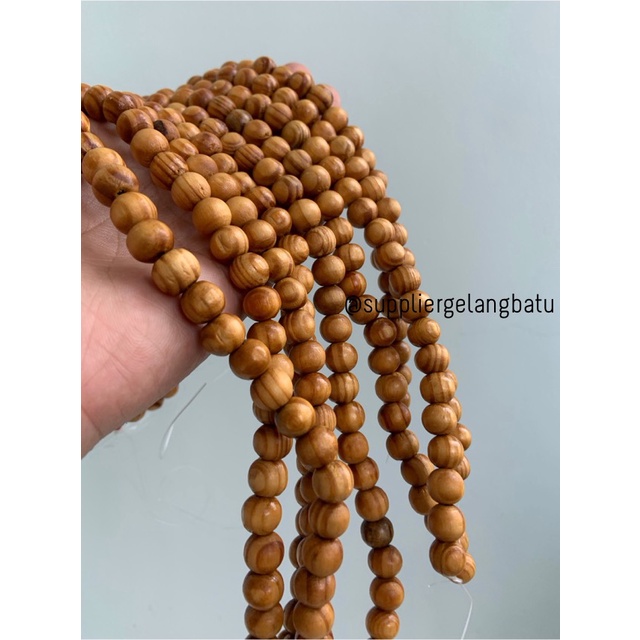 bahan Kokka Koka Kaukah 10mm kayu craft gelang kalung serat cokelat