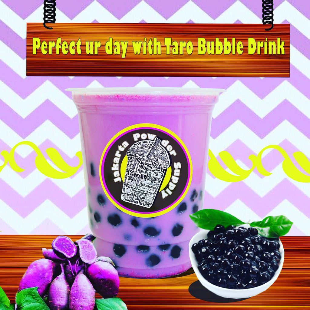 Bubuk Minuman/Powder Drink/Bubble Drink Tanpa Gula/Plain Rasa Taro