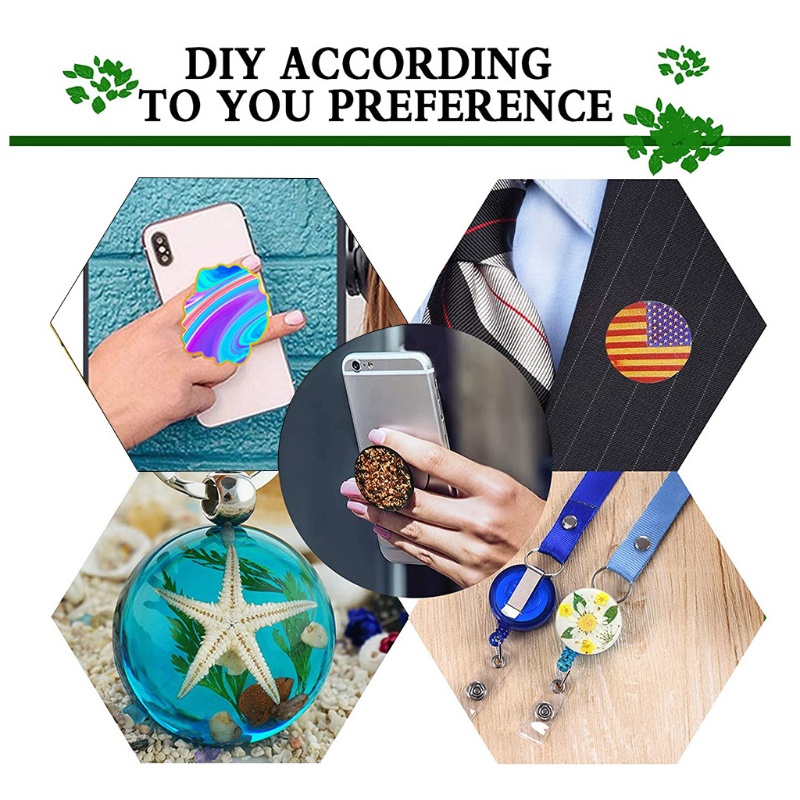 SIY  Mobile Phone Socket Epoxy Resin Mold Cellphone Grip Holder Silicone Mould DIY Crafts Casting Tool