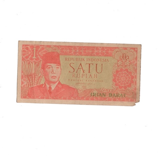 Uang kuno Indonesia 1 Rupiah 1961 Seri Soekarno (IRIAN)