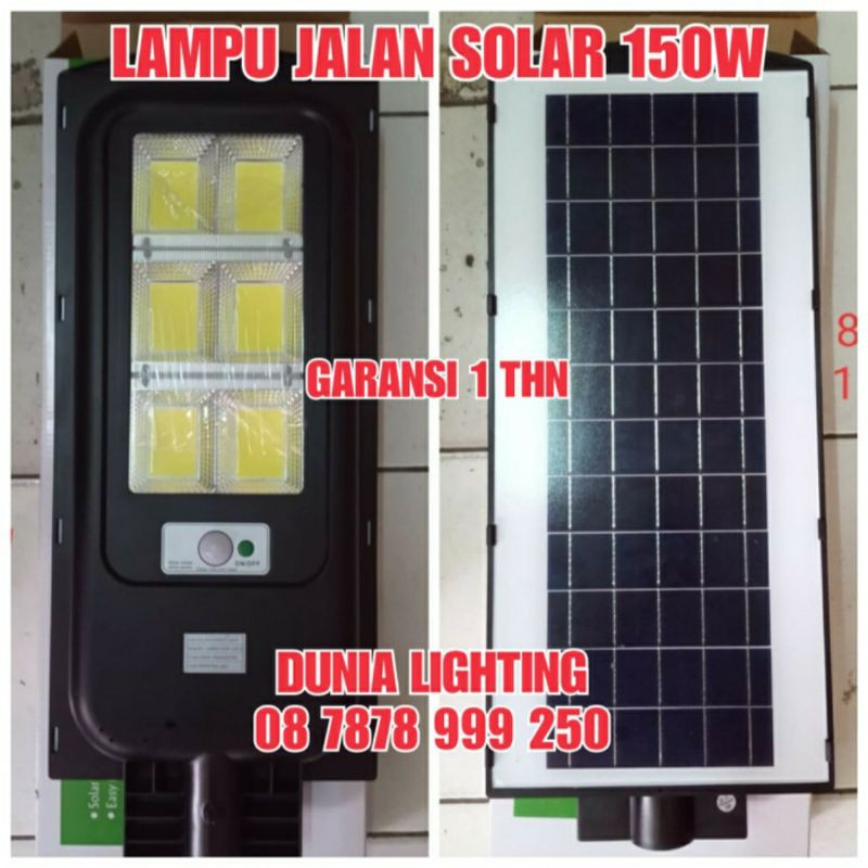 LAMPU JALAN LED SOLAR CELL 150W 150WATT PJU TENAGA SURYA 150 WATT