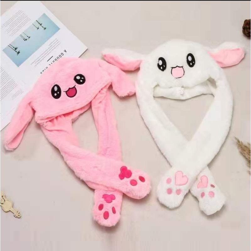 Bunny hat topi kelinci gerak lucu / dancing bunny hat