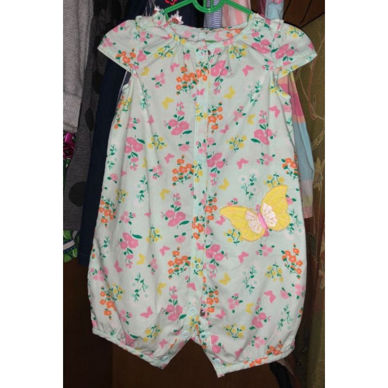 Preloved Carter's Jumper Flower Overall Carter bukan Mothercare Gingersnaps Primark Mooi Little Palm