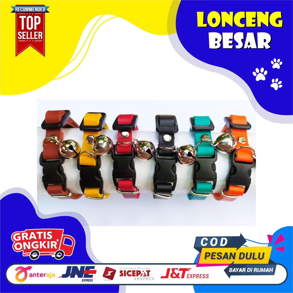 KALUNG KUCING KULIT PREMIUM (LONCENG  BESAR)