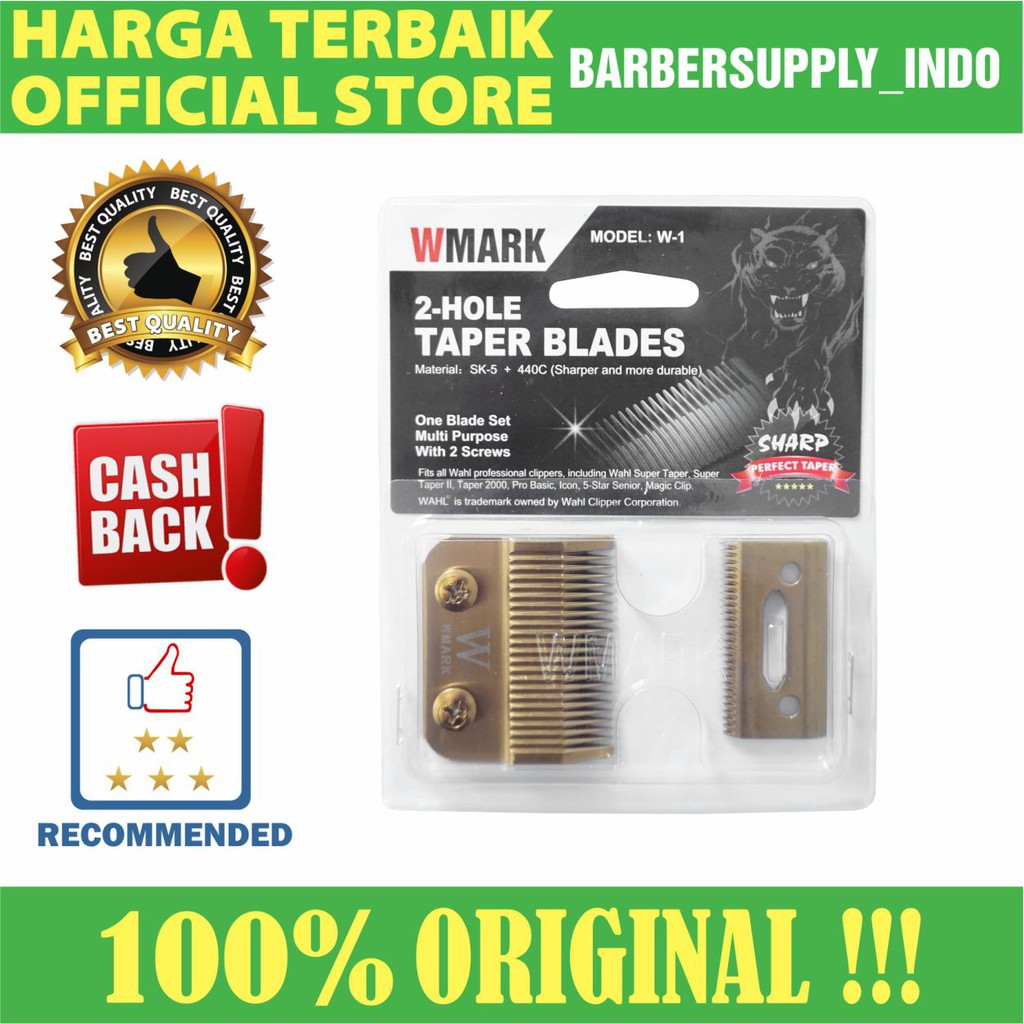 WMARK MATA PISAU CLIPPER TAPER ORIGINAL / BLADE MESIN CUKUR BARBER