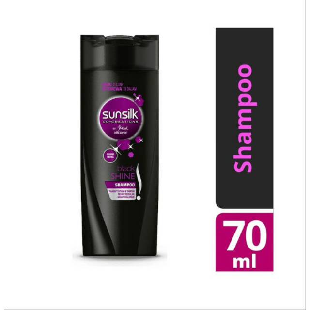 SHAMPO SUNSLIK BLACK SHINE HITAM 70ML BOTOL