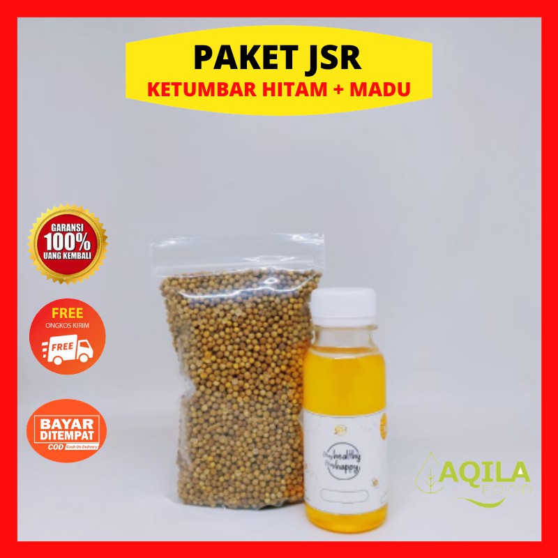 

✔ PAKET JSR Ketumbar Hitam Jawa+Madu Murni Raw Honey Jurus Sehat Rimpang Rempah dr.Zaidul Akbar