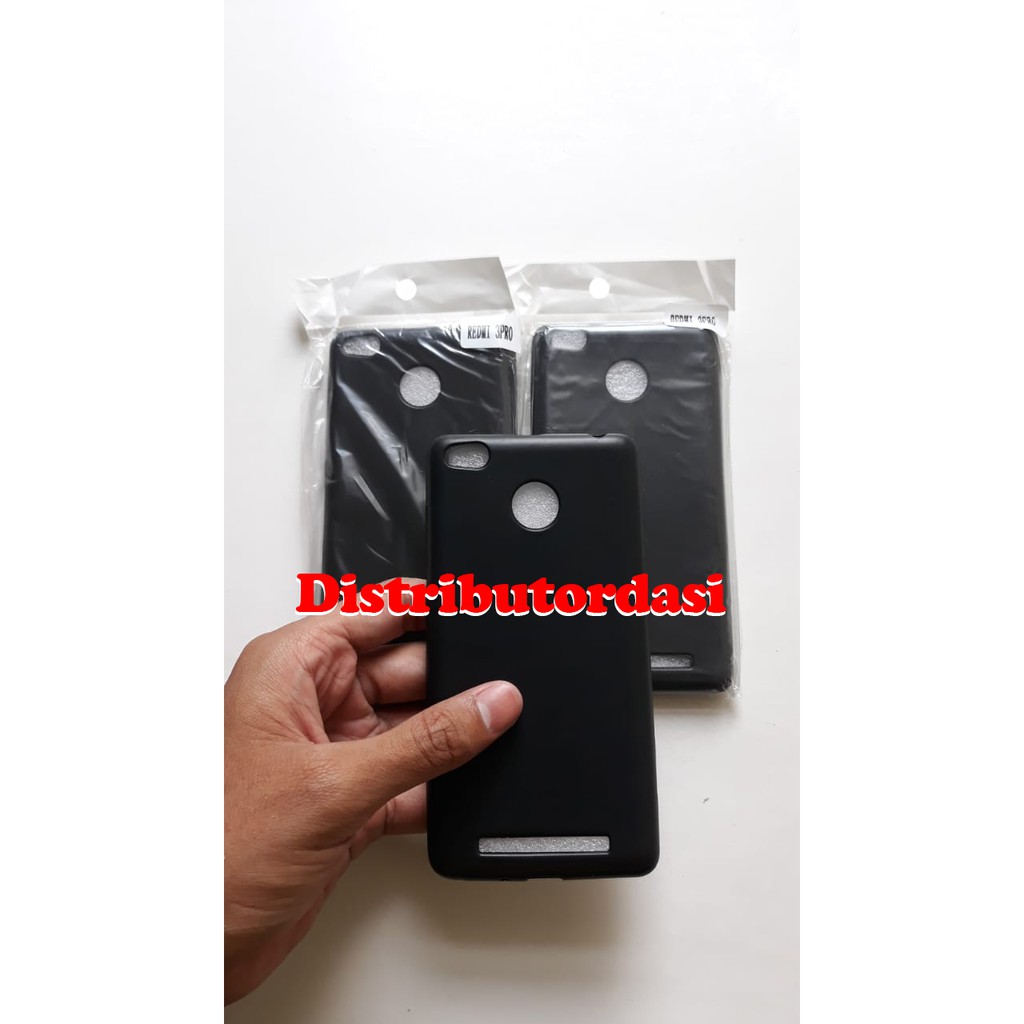 SOFTCASE CASE TPU SILIKON CASING KONDOM blackmatte case Redmi 3 Pro ready stok grosir