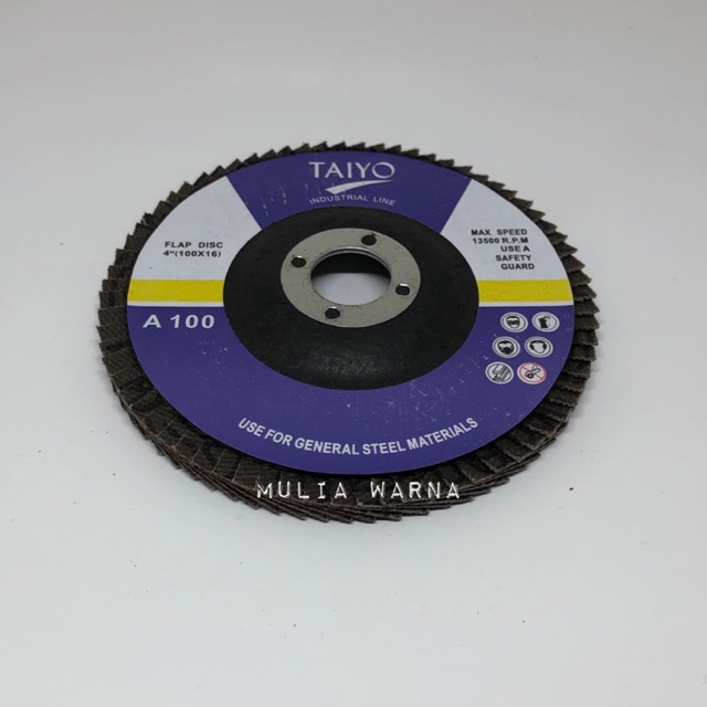 Taiyo flap disc 4" A100