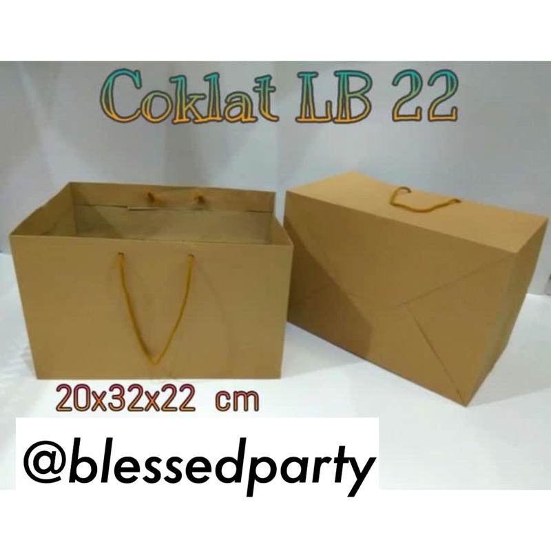 

Isi 12 Paperbag Coklat |Paper bag Polos | Paperbag hampers | Tas kertas coklat 22cm