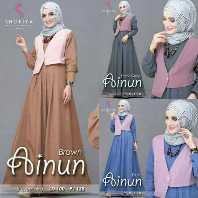 AINUN DRESS/GAMIS BUSUI