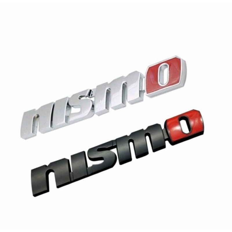 Emblem Nissan Chrome Besi Nismo Turbo