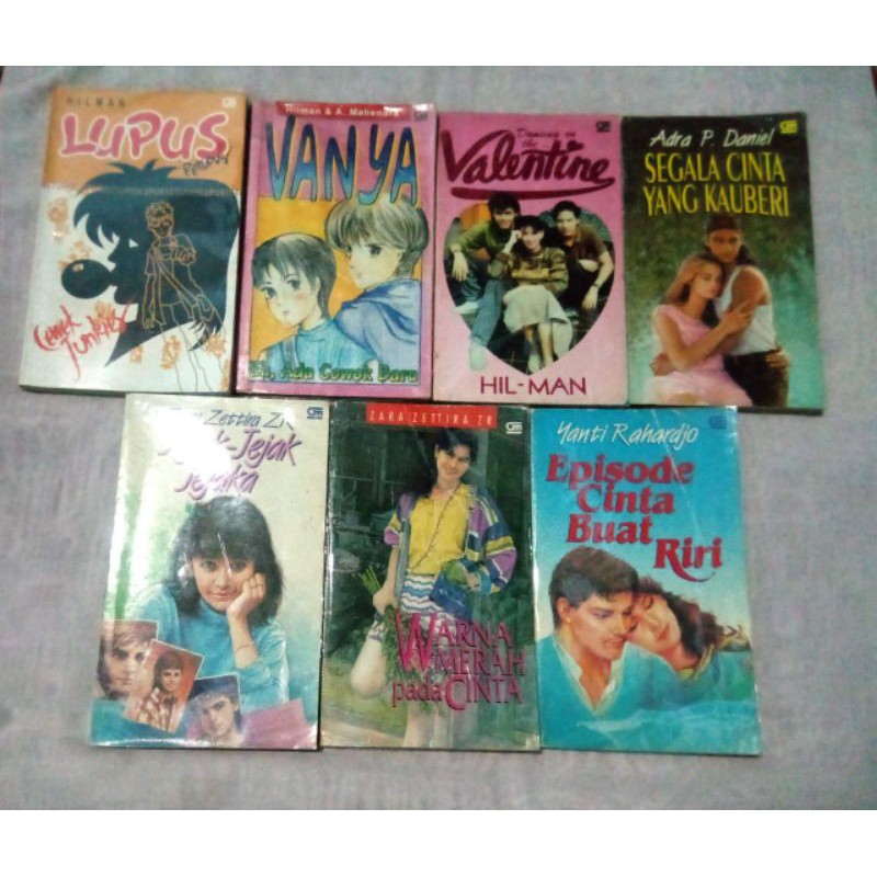 NOVEL LUPUS , VANYA , VALENTINE DLL KARYA HILMAN , ZARA ZETTIRA , ADRA P DANIEL , YANTI RAHARDJO
