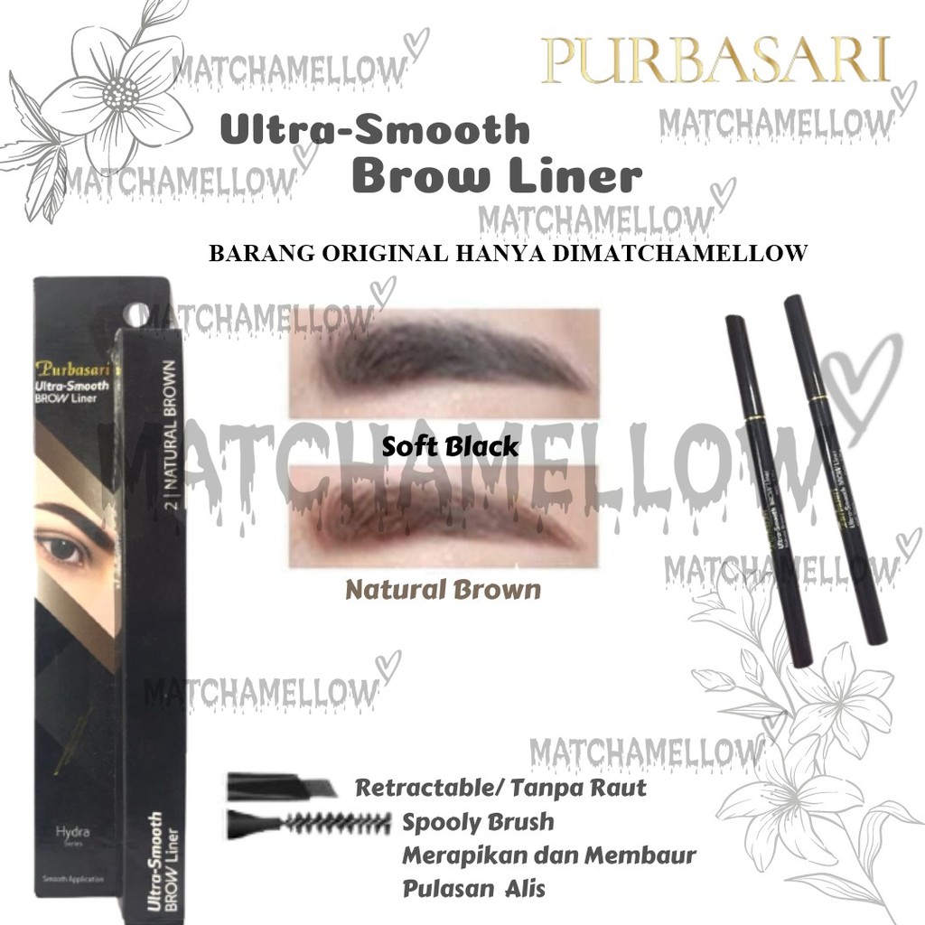 ❄️MATCHA❄️ PURBASARI ULTRA SMOOTH BROW LINER - EYEBROW PENCIL MECHANIC BPOM