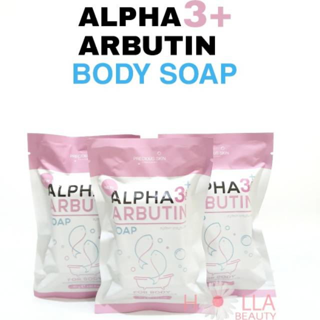 ALPHA ARBUTIN 3 PLUS COLLAGEN WHITENING SOAP , SABUN