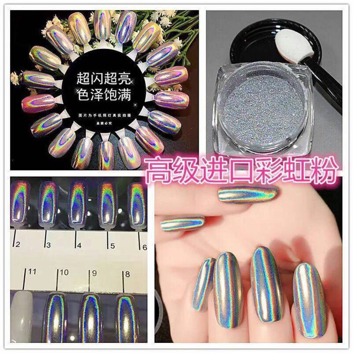 Nail powder chrome nailart hologram kuku bubuk Produk Good Quality