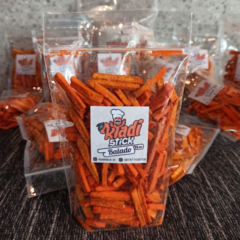 

[125gr] Stik Keladi / Snack Talas Rasa Balado / Original | kladistick.id