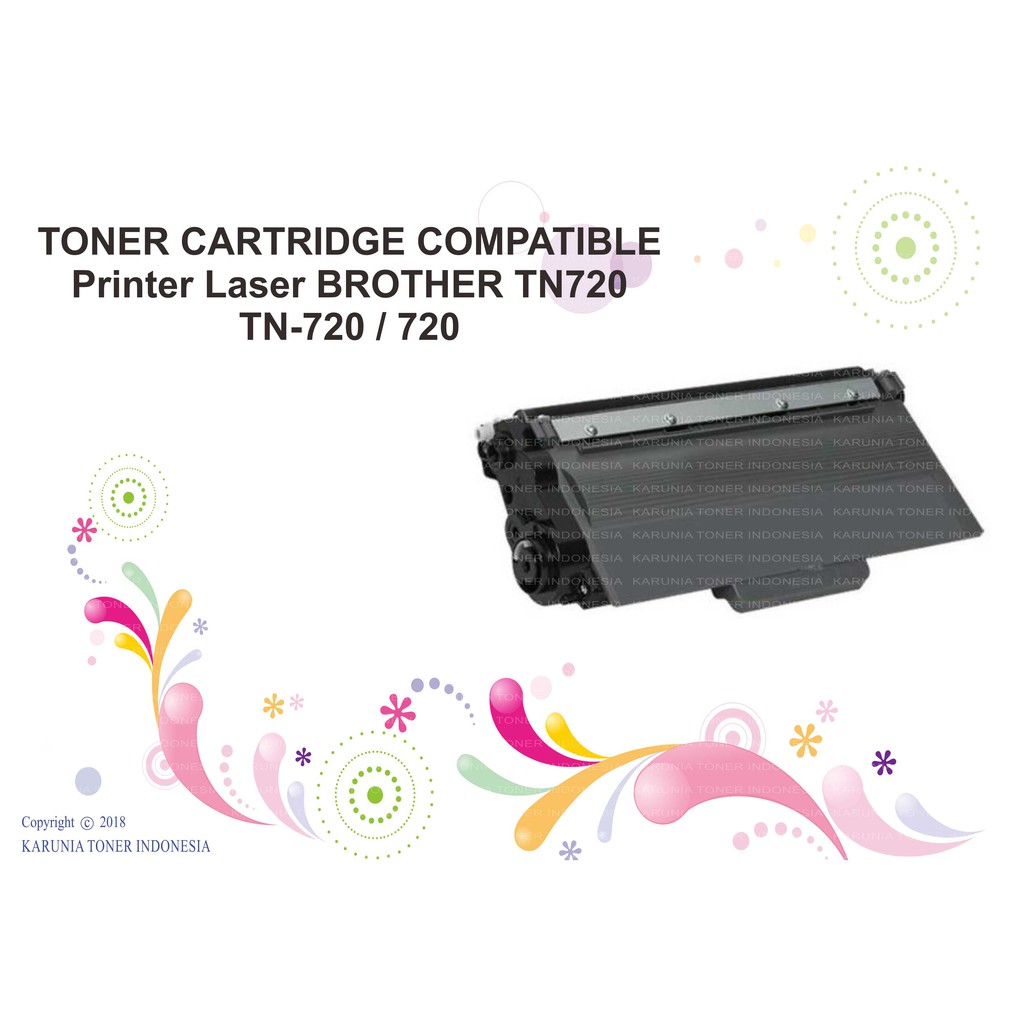 TONER CARTRIDGE COMPATIBLE Printer Laser BROTHER TN720 / TN-720 / 720