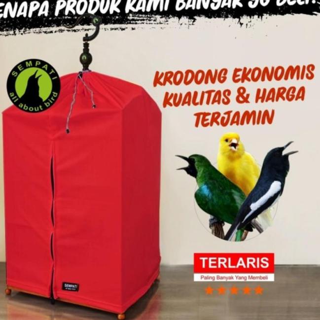 Kerodong Krodong Ekonomi Kandang Sangkar Burung Kotak Kacer Cucak Ijo - No 1