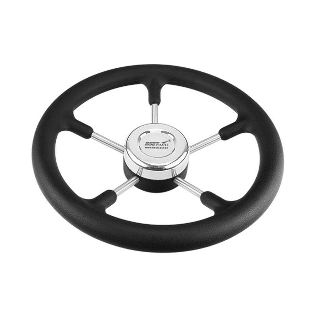 Preva Yacht Steering Wheel Polyurethane Foam Alat Retrofit Stainless Steel 320mm 5jari Jari Jari