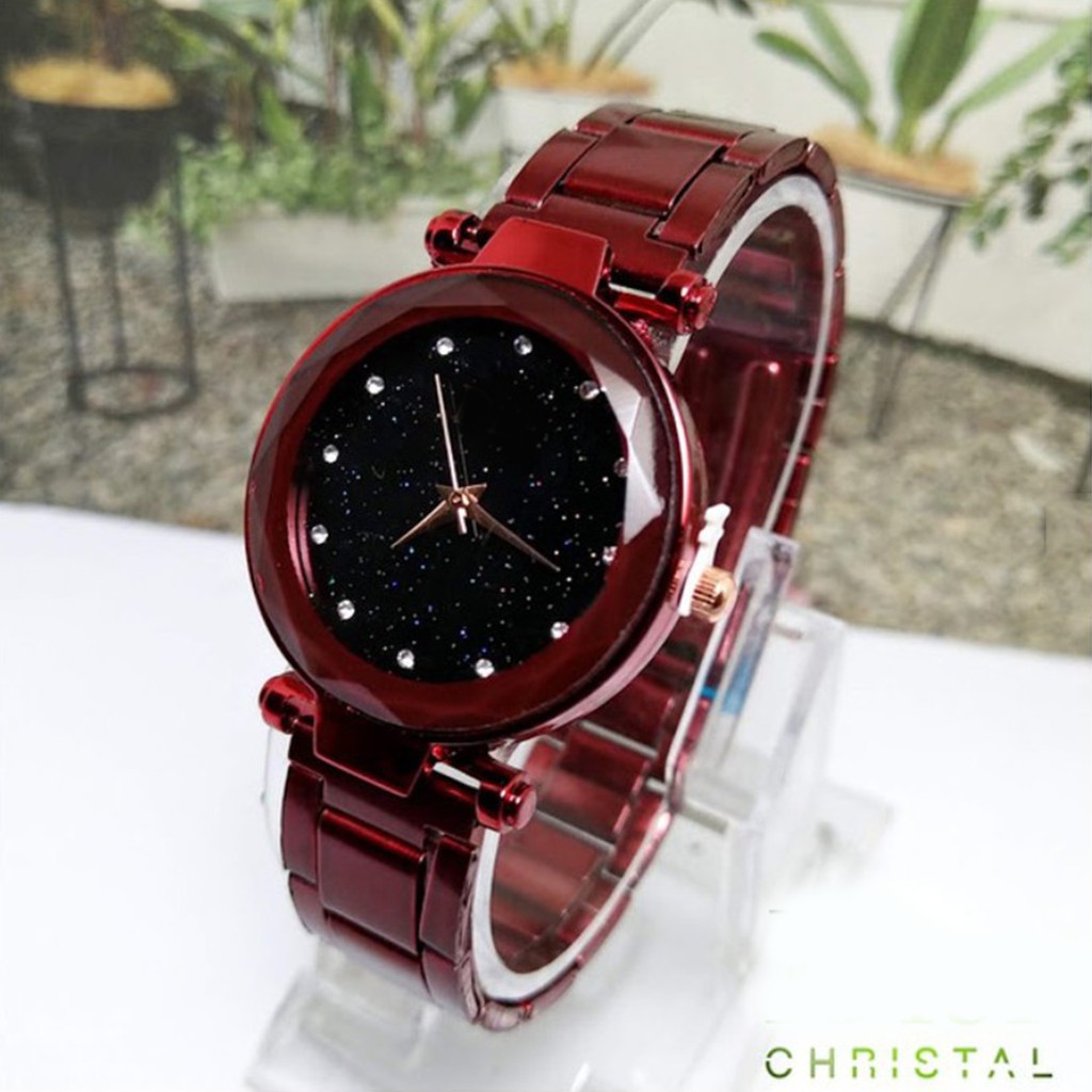 [✅COD] Jam Tangan Rantai Analog Watch Fashion Wanita Pria Cewek Cowok Anti Air Murah Couple Original